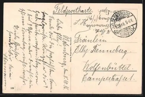 AK Oldenburg / Gr., Am Staugraben, Staugrabenstrasse