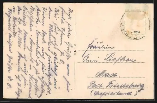 AK Oldenburg i. O., Staugrabenstrasse mit Partie am Staugraben