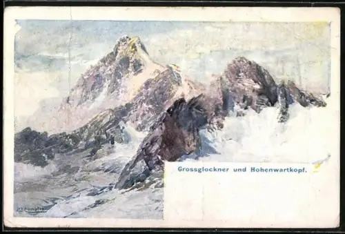 Künstler-AK Edward Theodore Compton: Grossglockner & Hohenwartkopf