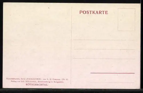 Künstler-AK Edward Harrison Compton: Blick ins Kötschachtal