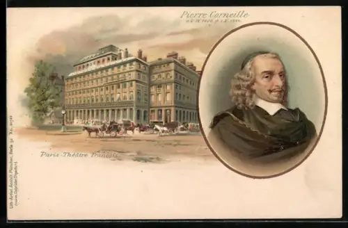 Lithographie Paris, Paris-Théatre Francais von Pierre Corneille