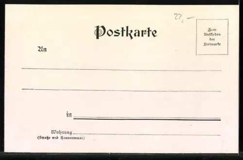 AK Gerhart Hauptmann, Portrait als junger Mann, Kurzvita