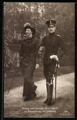 AK Herzog und Herzogin Ernst August von Braunschweig