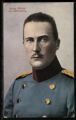 AK Portrait von Herzog Albrecht von Württemberg in Uniform