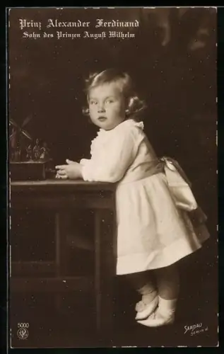 AK Der kleine Prinz Alexander Ferdinand, Sohn des Prinzen August Wilhelm von Preussen