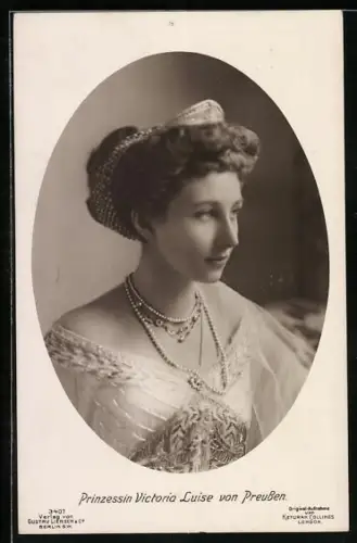 AK Prinzessin Victoria Louise von Preussen als junge Dame