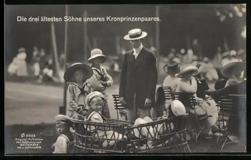 AK Die ältesten Söhne unseres Kronprinzenpaares