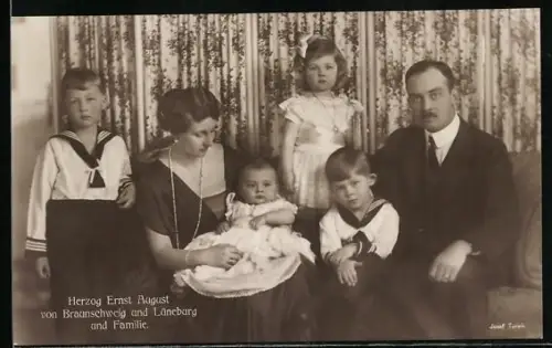 AK Herzog Ernst August von Braunschweig und Lüneburg und Famile