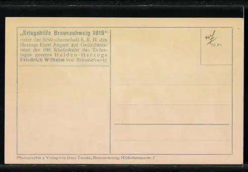 AK Victoria Louise Herzogin von Braunschweig mit ihrer Familie