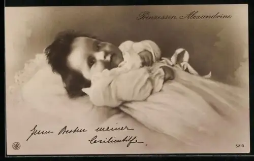 AK Prinzessin Alexandrine als kleines Baby