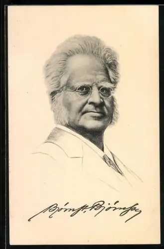 AK Björnstjerne Björnson, Portrait des Autors