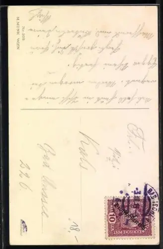 Künstler-AK Susan Beatrice Pearse: Mädchen mit Hut und Muff hält einen Regenschirm in der Hand