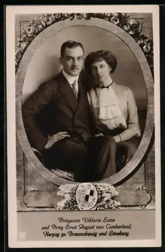 AK Prinzessin Viktoria Luise und Prinz Ernst August von Cumberland, Herzog zu Braunschweig und Lüneburg