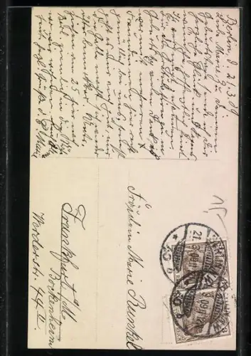 AK Kronprinzessin Cecilie von Preussen mit Schmuck hält ihre beiden Söhne in jungen Jahren im Arm