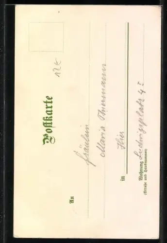 Künstler-AK Theodor Guggenberger: Verschneite Stadtpartie, Freitag