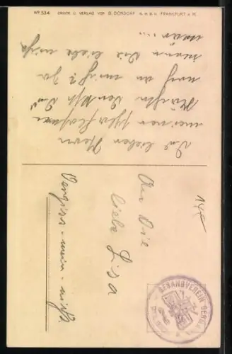 Künstler-AK Florence Hardy: Mädchen steckt ihrem Liebsten eine Blume ins Knopfloch