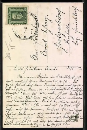 Künstler-AK Oskar Herrfurth: Burgen an der Saale, An der Saale hellem Strande