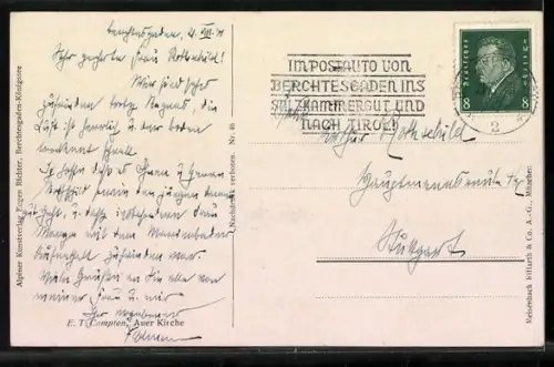 Künstler-AK Edward Theodore Compton: Blick auf Auer Kirche