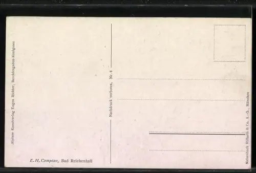 Künstler-AK Edward Harrison Compton: Bad Reichenhall, Teilansicht