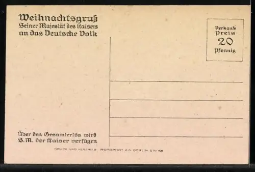 AK Portrait von Kaiser Wilhelm II. in Uniform mit Orden