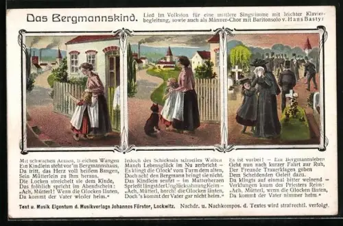 AK Das Bergmannskind, Volkslied