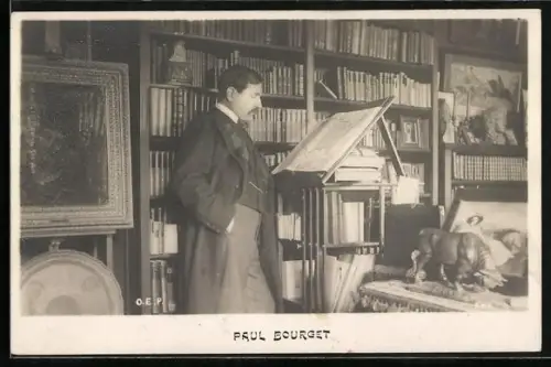 Foto-AK Paul Bourget französischer Schriftsteller war vorallem als Romancier tätig