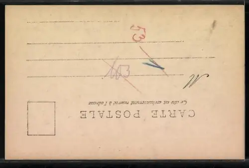 AK Edmond Rostand, Portrait des Dichters