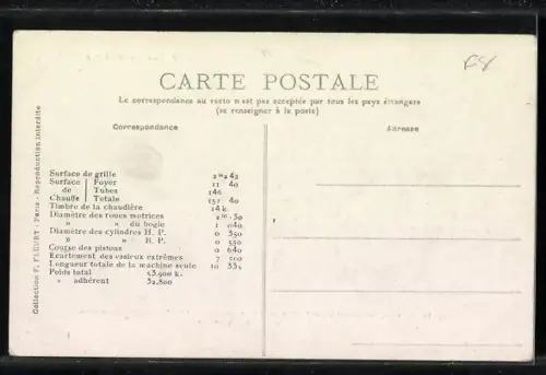 AK Machine No 1753, Compound à 4 cylindres, Les Locomotives (Midi), französische Eisenbahn