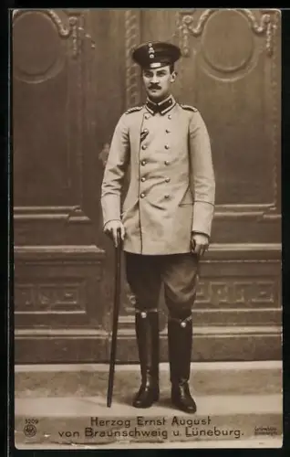 AK Ernst August Herzog von Braunschweig und Lüneburg in Uniform
