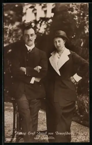 AK Herzog Ernst August zu Braunschweig und Gemahlin