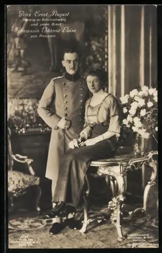 AK Victoria Louise Herzogin von Braunschweig und Prinz Ernst August