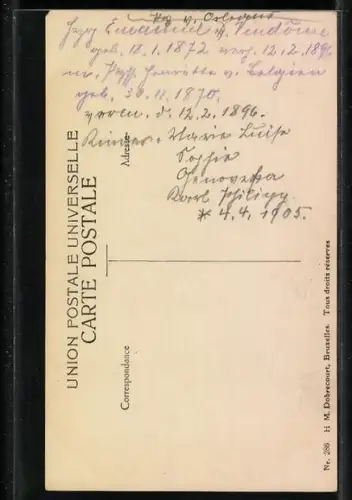 AK LL.AA.RR. Madame la Duchesse de Vendome et Mgr. le Prince Charles-Phillipe d`Orleans