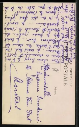 AK Prince Charles Philippe d`Orléans, Duc de Nemours, Portrait mit Hund