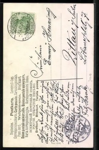 Künstler-AK M.Müller jun.: Kampf zweier Hirsche