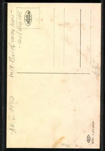 AK Briefmarken-Sprache, Ich bin Dir gut!, Immer Dein!, Mit allem einverstanden!, Dame und Herr im Herz