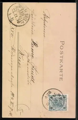 Lithographie Antikes Orakel, Frauen an Feuerschale