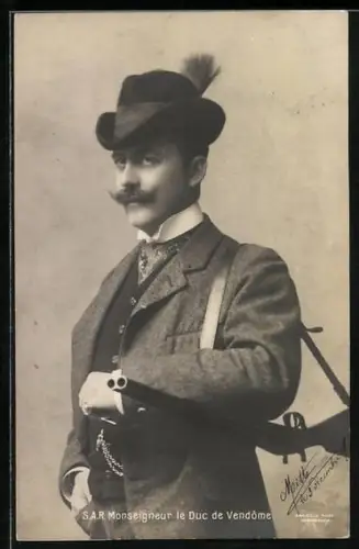 AK Der Duc de Vendôme als Jäger