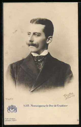 AK Monseigneur le Duc de Vendôme, Brustportrait