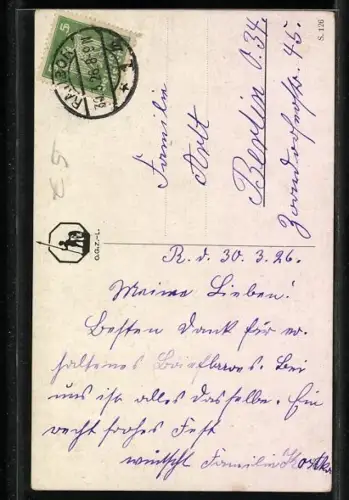 AK Jagdhund, Portrait von der Seite