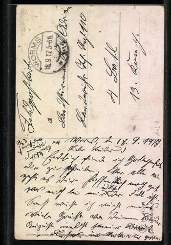 Künstler-AK Ernst Heilemann: Der Herr Frisör auf Urlaub