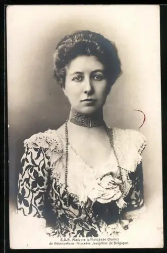 AK S. A. R. Madame la Princesse Charles de Hohenzollern Princesse Joséphine de Belgique