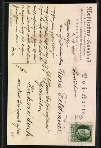 Künstler-AK Brynolf Wennerberg: Soldat mit Frau und Kind auf einer Bank