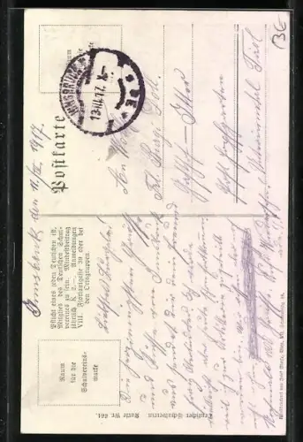 AK Deutscher Schulverein Nr. 664: Österreichischer und deutscher Soldat einträchtig im Felde