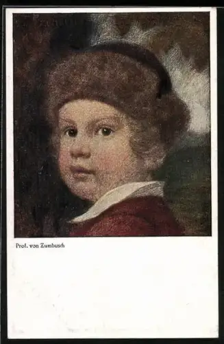 Künstler-AK Ludwig von Zumbusch: Portrait eines Knaben