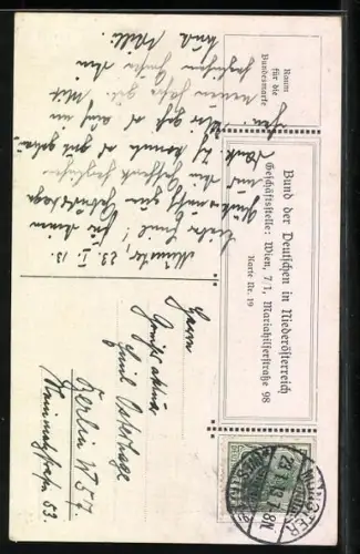 Künstler-AK Ernst Kutzer: Wanderbursche tanzt mit seiner Geliebten