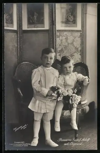 AK Prinzen Gustaf Adolf und Sigvard von Schweden