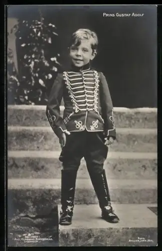 AK Prinz Gustaf Adolf von Schweden in Uniform
