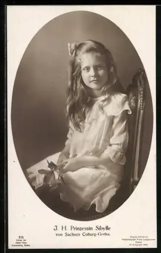 AK I. H. Prinzessin Sybille Kalma von Sachsen-Coburg-Gotha