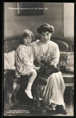 AK Adel von Schweden, Prinsessan Ingeborg och lille Prins Carl