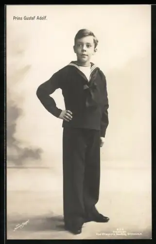 AK Pruins Gustaf Adolf, Portrait als Matrose